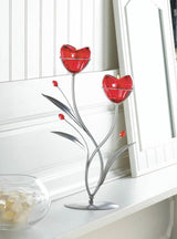 Two Hearts In Bloom Candle Holder - crazydecor