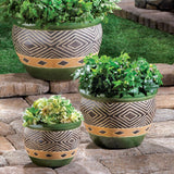 Jade Planters Trio - crazydecor