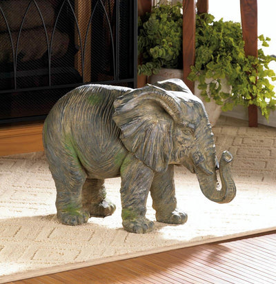 Weathered Elephant Statue - DreamyDecor