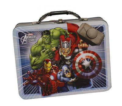 Avengers Assemble White Tin Lunch Box - crazydecor