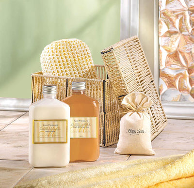 Vanilla Milk Bath & Body Gift Basket - crazydecor