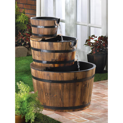 Apple Barrel Fountain - crazydecor