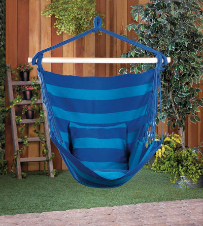 Blue Stripe Hammock Chair - crazydecor