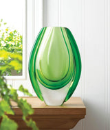 Emerald Art Glass Vase - crazydecor