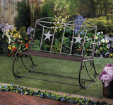 Lone Star Outdoor Rocking Bench - crazydecor