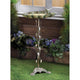 Verdigris Leaf Birdbath - crazydecor