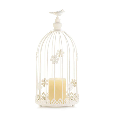 Ivory Birdcage Candle Display - crazydecor