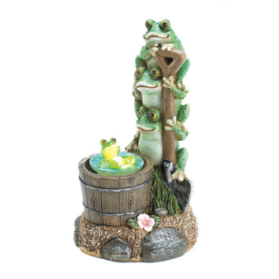 Solar Rotating Frog Garden Decor - crazydecor