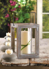 Weathered Wooden Garden Lantern - DreamyDecor