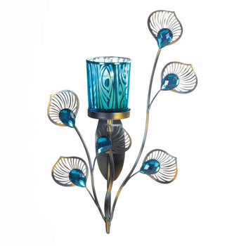 Peacock Inspired Single Sconce - crazydecor