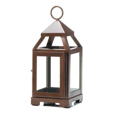 Copper Mini Contemporary Lantern - crazydecor