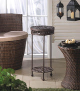 Cast Iron Plant Stand - Round - crazydecor