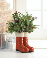 Santa Boots Decorative Vase - crazydecor