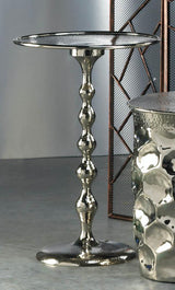 High Polish Hammered Top Table - crazydecor