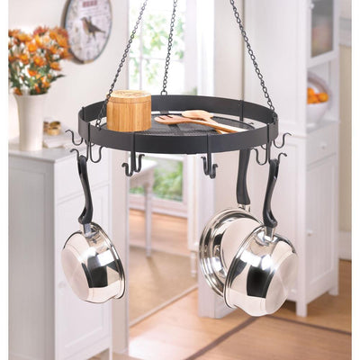 Round Hanging Pot Rack - crazydecor