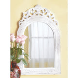 Arched Top White Wall Mirror - crazydecor