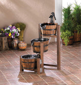 Apple Barrel Cascading Fountain - crazydecor