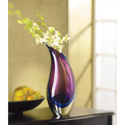 Modern Duo Tone Glass Vase - crazydecor