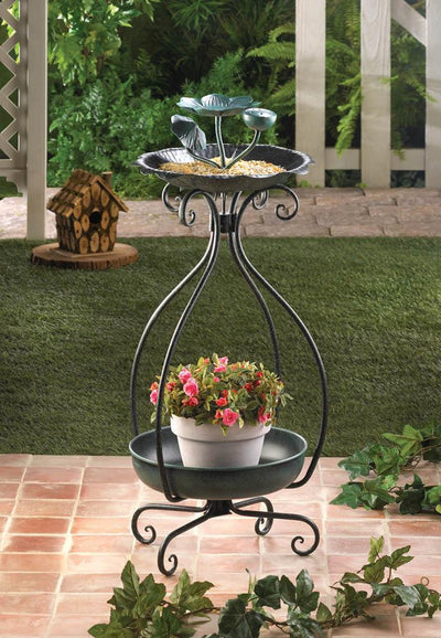 Metal Birdfeeder and Planter - crazydecor