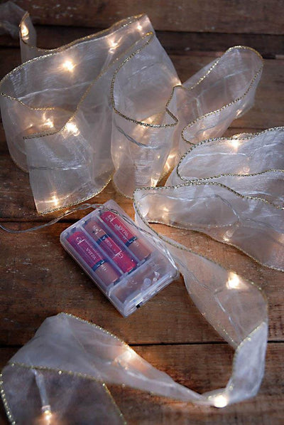 20 LED Ribbon String Light - Warm White - crazydecor