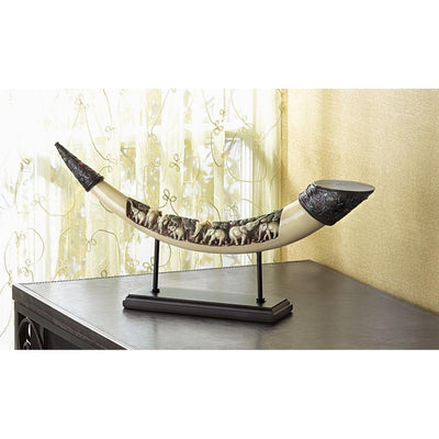 Lucky Elephants Tusk Sculpture - crazydecor