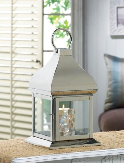 Silver Glint Lantern - crazydecor