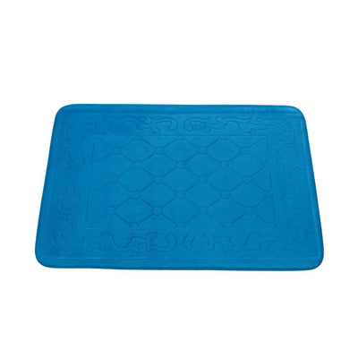 Blue Memory Foam Floor Mat - crazydecor