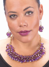 Radiant Orchid Circlet Jewelry Set - crazydecor