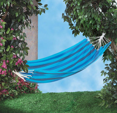 Fiesta Blue Stripe Hammock - crazydecor