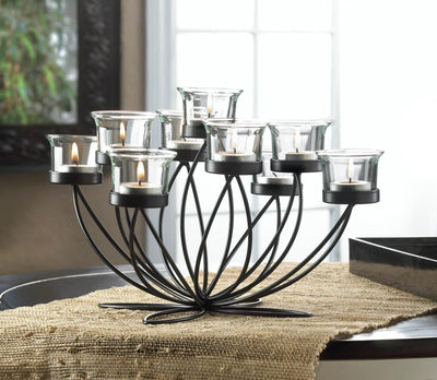 Iron Bloom Candle Centerpiece - crazydecor