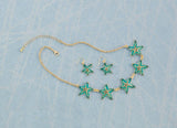 Green Starfish Jewelry Set - crazydecor