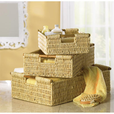 Woven Corn Nesting Baskets - DreamyDecor