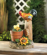 Solar Rotating Rooster Garden Decor - crazydecor