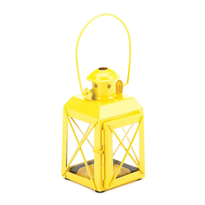 Yellow Railway Candle Lantern Lamp - DreamyDecor