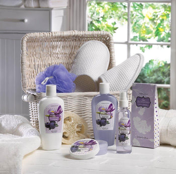 Iris Blueberry Spa Gift Basket - crazydecor