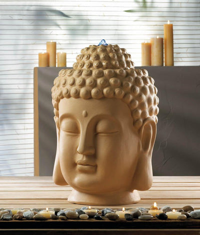 Buddha Head Fountain - crazydecor