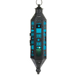 Sapphire Serenity Hanging Lantern - crazydecor