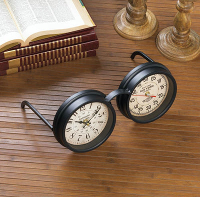 Vintage Spectacles Tabletop Clock - DreamyDecor