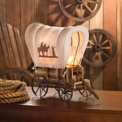 Western Wagon Table Lamp - DreamyDecor