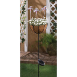 Solar Hummingbird Basket Stake - crazydecor