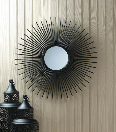 Iron Rays Wall Mirror - crazydecor