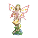 Pink Fairy Solar Garden Statue - crazydecor