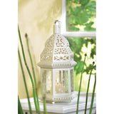 White Moroccan Lantern - DreamyDecor