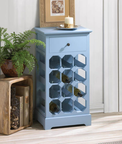 Somerset Blue Wine Cabinet - crazydecor