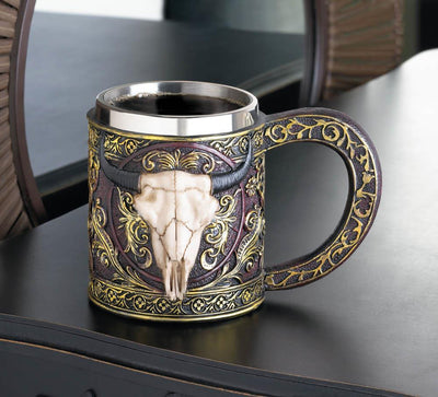 Bull Skull Mug - crazydecor