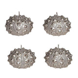 Silver Sea Urchin Candle Set - crazydecor