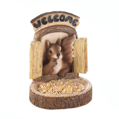 Welcome Squirrel Wall Hang Bird Feeder - DreamyDecor