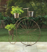 Old-Fashioned Bicycle Plant Stand - crazydecor