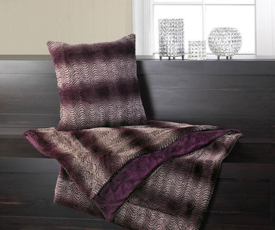 Orchid Ombre Faux Fur Throw Blanket - crazydecor