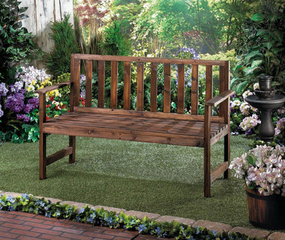 Garden Grove Wood Bench - crazydecor